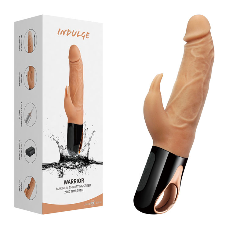 Realistisk thrusting Rabbit Vibrator